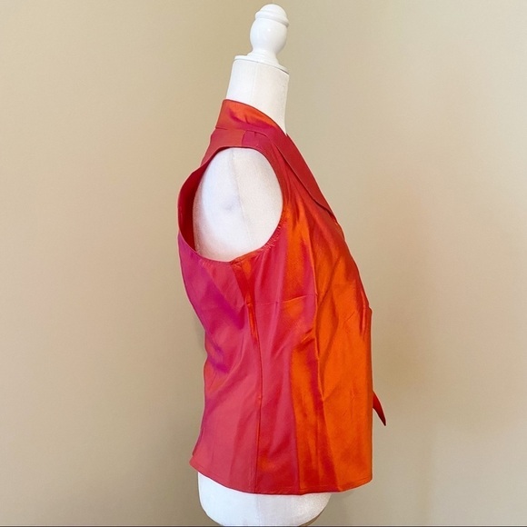 Coldwater Creek NWT 100% Silk Wrap Side Tie Top - M - Picture 3 of 13